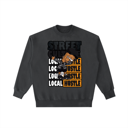 Local Hustle - Vintage Washed Heavyweight Crewneck Sweatshirt