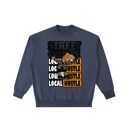 Local Hustle - Vintage Washed Heavyweight Crewneck Sweatshirt