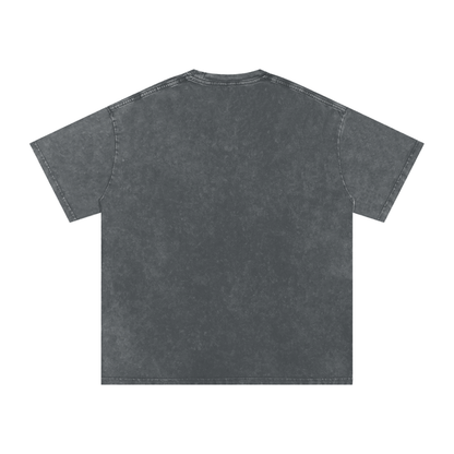 Local Hustle - Snow Washed Oversized Cotton T-Shirt