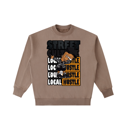 Local Hustle - Vintage Washed Heavyweight Crewneck Sweatshirt