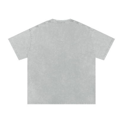 Local Hustle - Snow Washed Oversized Cotton T-Shirt