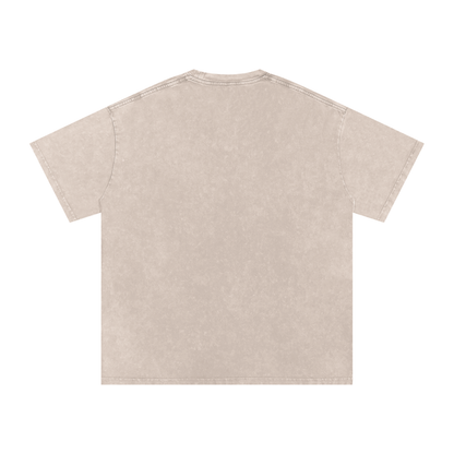 Local Hustle - Snow Washed Oversized Cotton T-Shirt