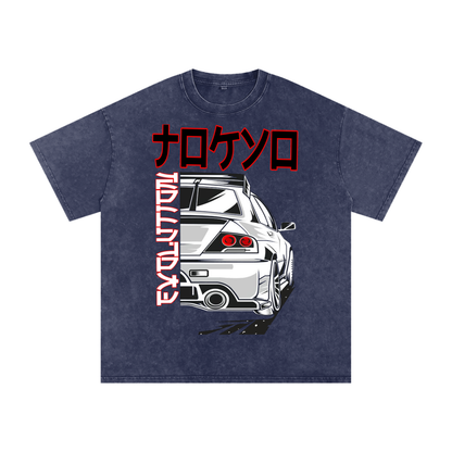 Tokyo - Snow Washed Oversized Cotton T-Shirt