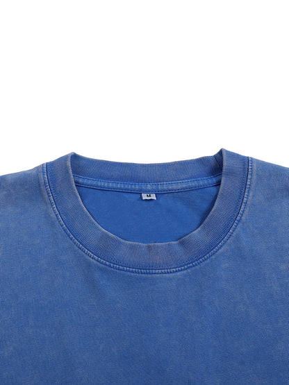 Snow Washed Oversized Cotton T-Shirt
