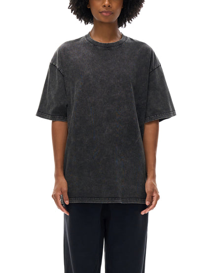 Local Hustle - Snow Washed Oversized Cotton T-Shirt