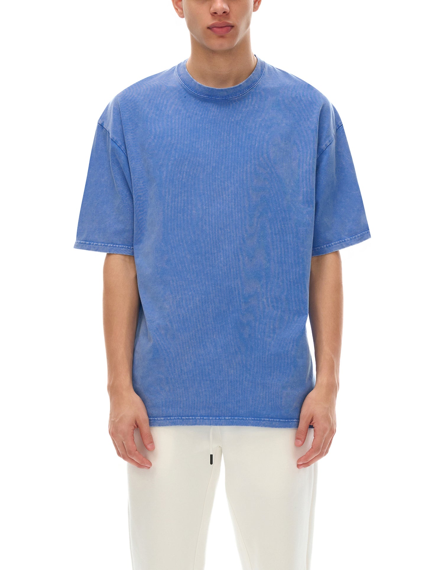 Local Hustle - Snow Washed Oversized Cotton T-Shirt
