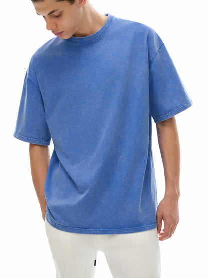 Local Hustle - Snow Washed Oversized Cotton T-Shirt